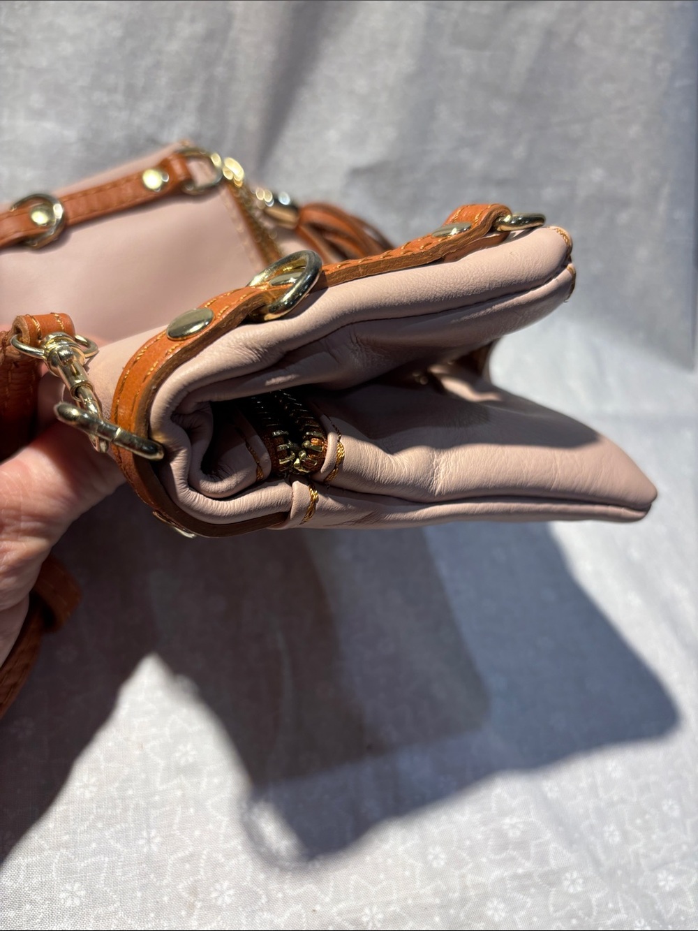 Vera Pelle Italian Leather Wristlet/Crossbody Purse - Picture 16 of 16